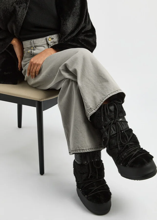 Moon Boot Icon Padded Faux fur Mid-calf Snow Boots - Image 5