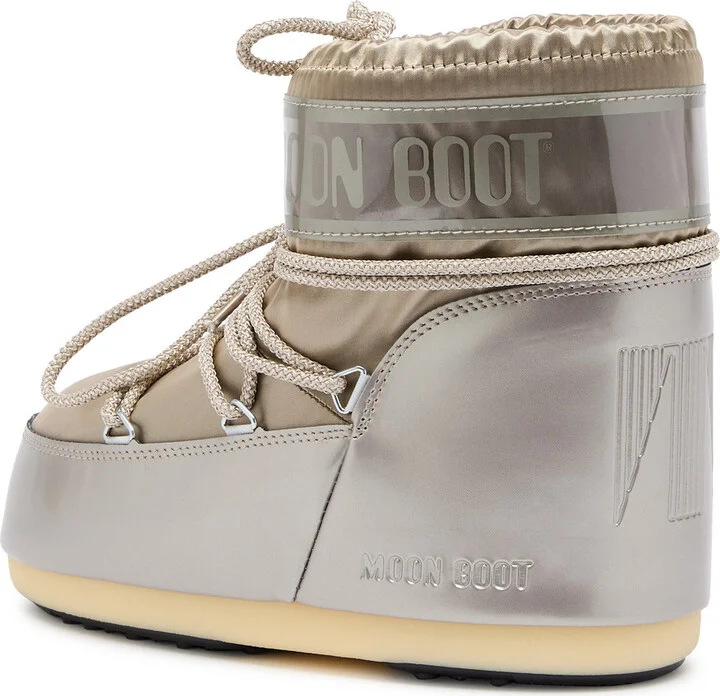 Moon Boot Icon Padded Metallic Satin Snow Boots - Image 2