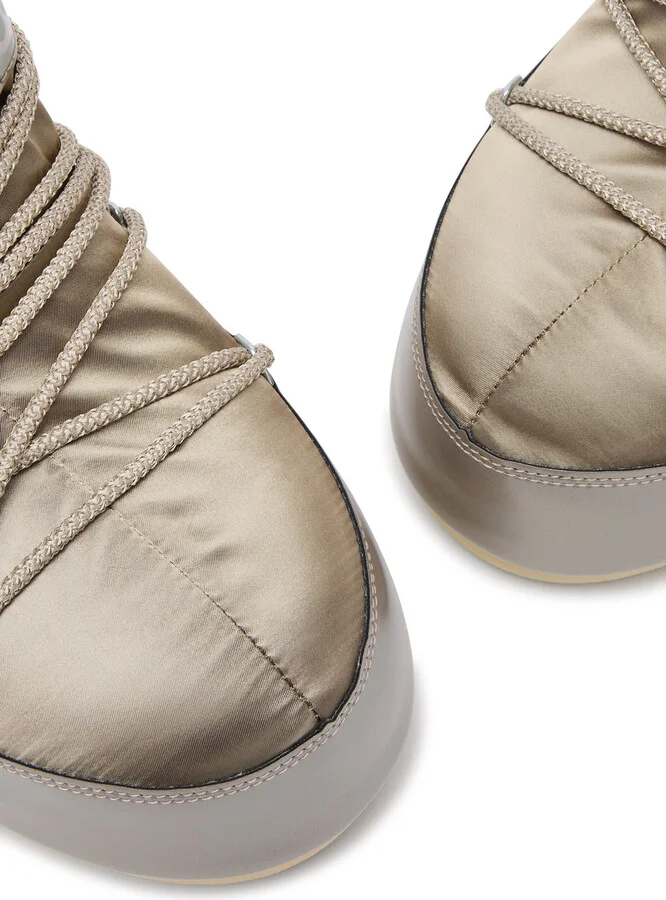 Moon Boot Icon Padded Metallic Satin Snow Boots - Image 3