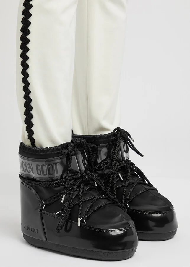 Moon Boot Icon Padded Metallic Satin Snow Boots - Image 9