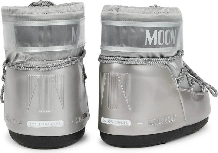 Moon Boot Icon Padded Metallic Satin Snow Boots - Image 11