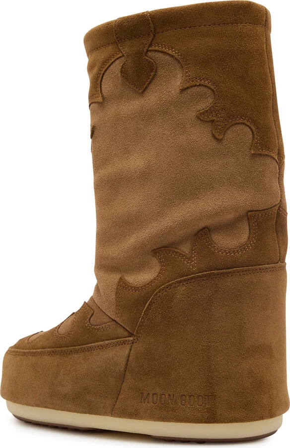 Moon Boot Icon Padded Suede Mid-calf Snow Boots Tan - Image 2
