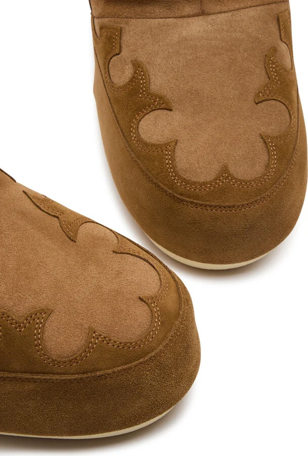 Moon Boot Icon Padded Suede Mid-calf Snow Boots Tan - Image 3
