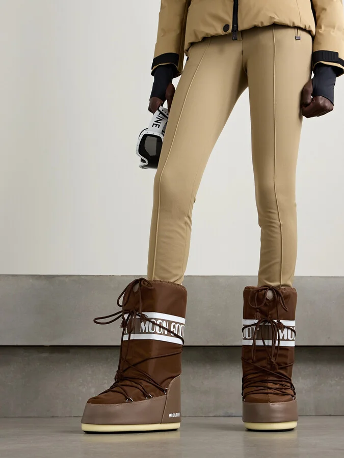 Moon Boot - Icon Paneled Shell Snow Boots - Brown - Image 2