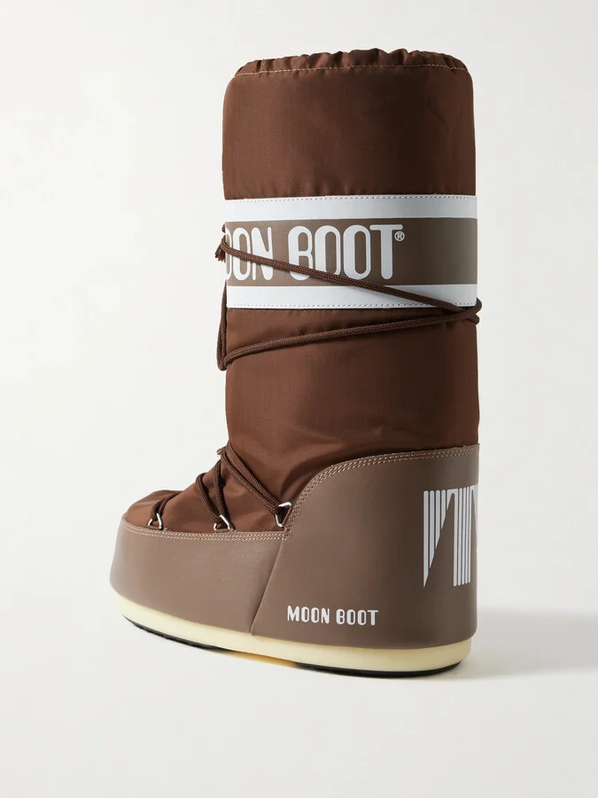 Moon Boot - Icon Paneled Shell Snow Boots - Brown - Image 3