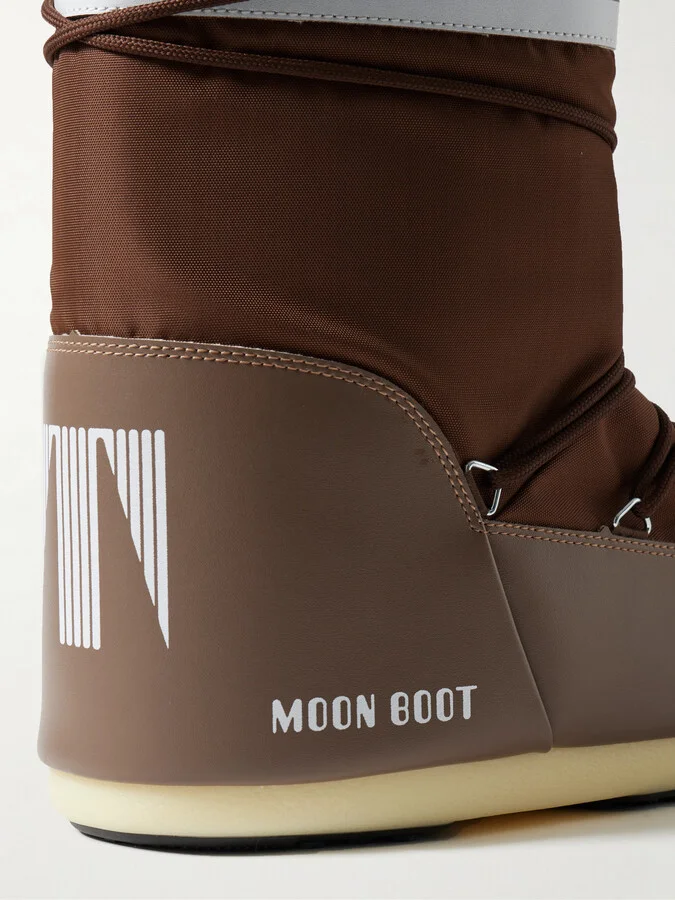 Moon Boot - Icon Paneled Shell Snow Boots - Brown - Image 4