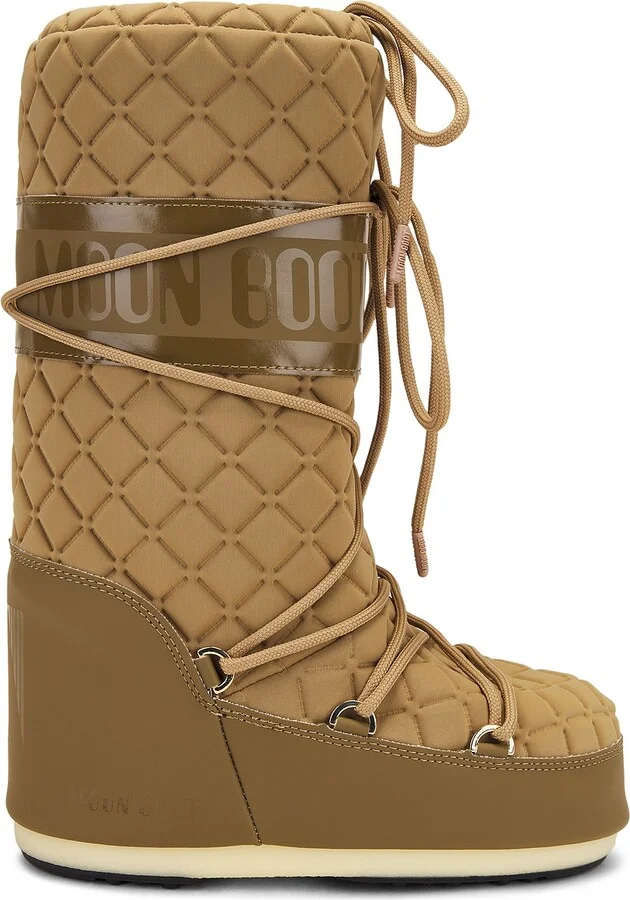 MOON BOOT Icon Quilt Boot in Tan