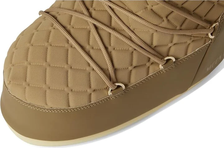 MOON BOOT Icon Quilt Boots Caramel : EU 42-44 (US Men's 9-10.5 - Women's 10-11.5) Medium, Lace/Nylon/Rubber - Image 2