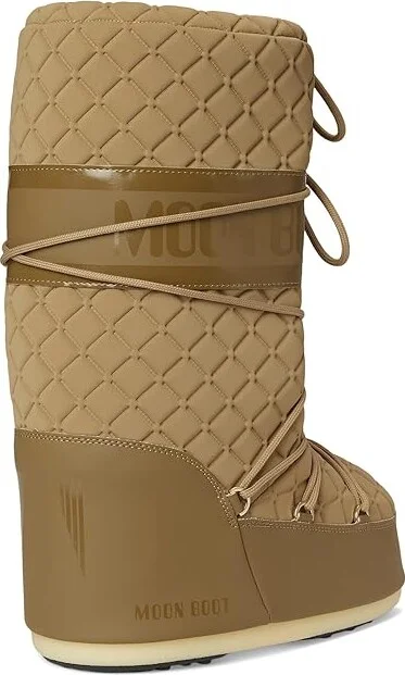 MOON BOOT Icon Quilt Boots Caramel : EU 42-44 (US Men's 9-10.5 - Women's 10-11.5) Medium, Lace/Nylon/Rubber - Image 4