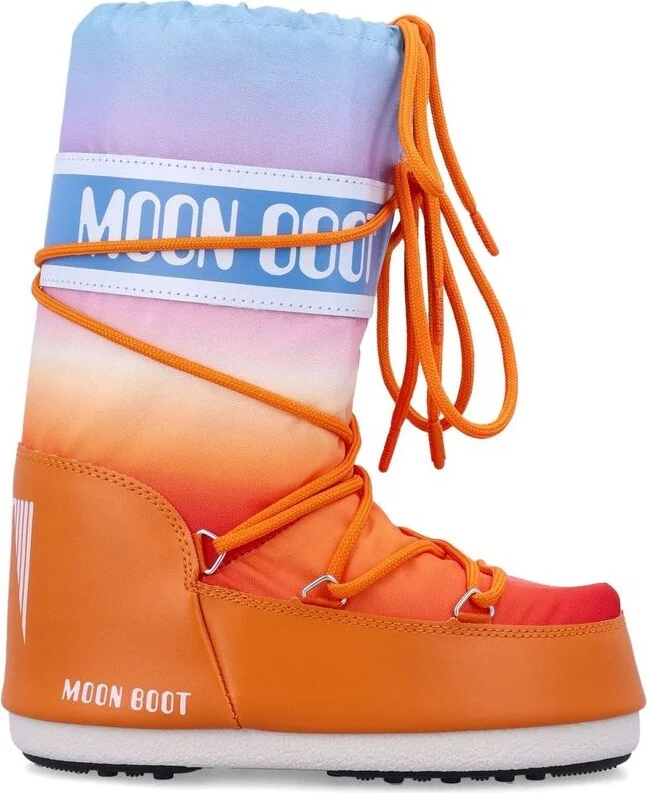 Moon Boot Icon Rainbow Logo Printed Padded Boots