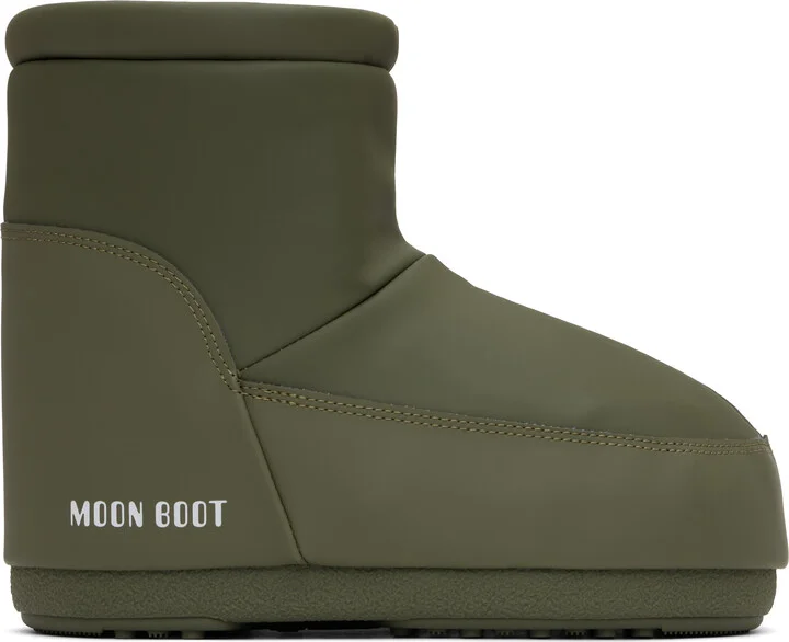 Moon Boot Khaki Icon Low Rubber Boots