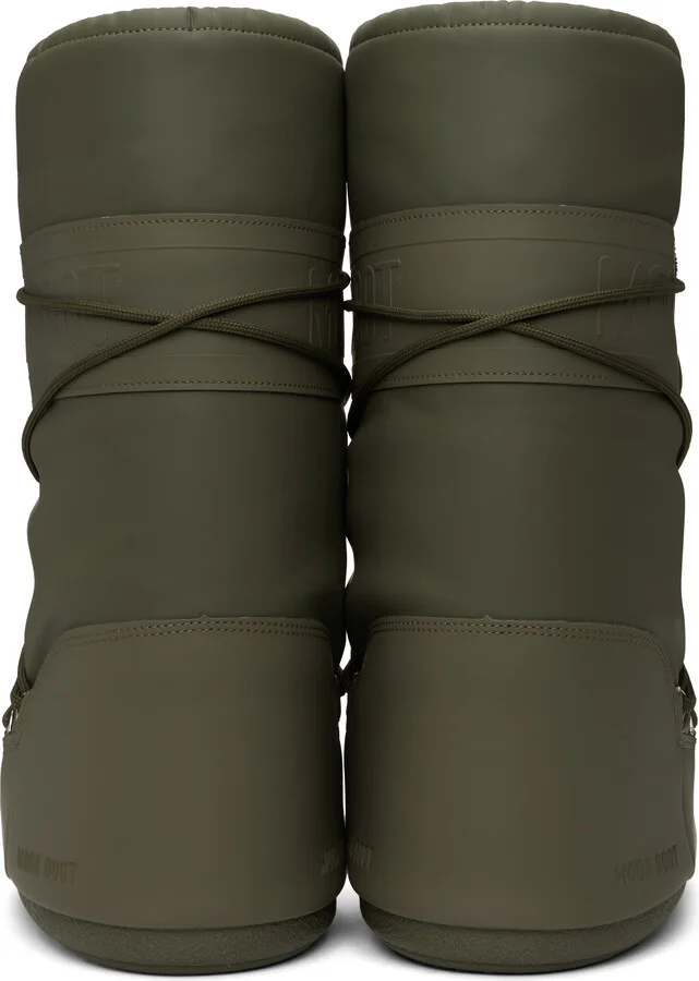 Moon Boot Khaki Icon Rubber Boots - Image 2