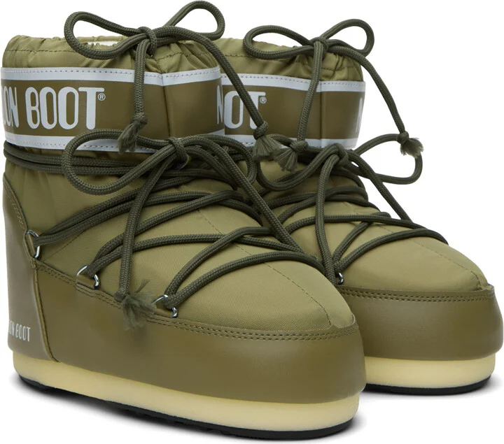 Moon Boot Khaki Low Icon Boots - Image 4