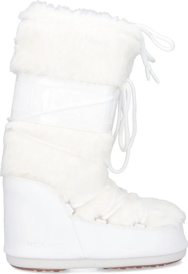 Moon Boot Logo Printed Lace-Up Snow Boots