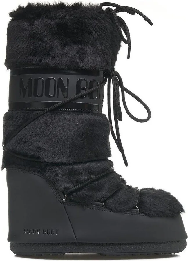 Moon Boot Logo Printed Lace-Up Snow Boots