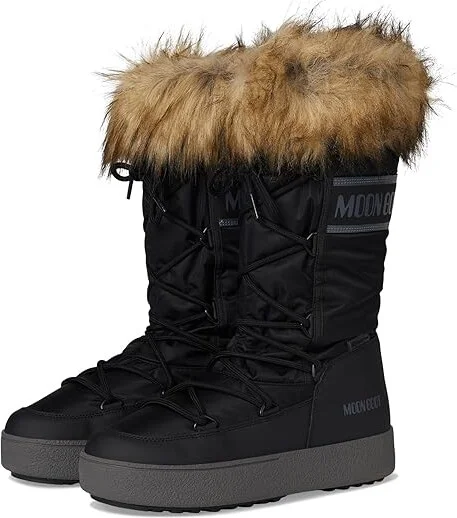 MOON BOOT Ltrack Monaco Wp Boots Black : EU 38 (US Men's 6 - Women's 7) Medium