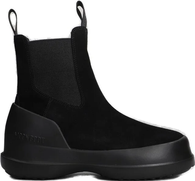 Moon Boot Luna Logo-Printed Slip-On Boots