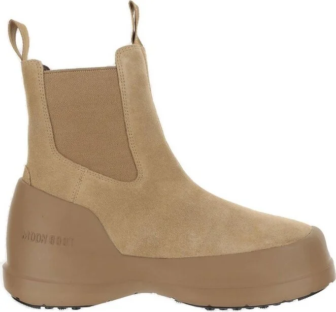 Moon Boot Luna Logo-Printed Slip-On Boots