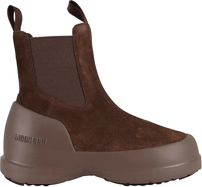 Moon Boot Luna Logo-Printed Slip-On Boots