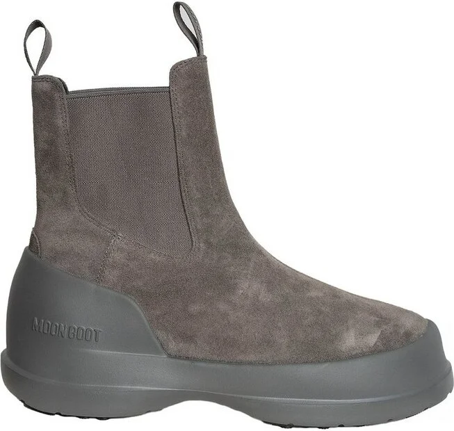 Moon Boot Luna Logo-Printed Slip-On Boots