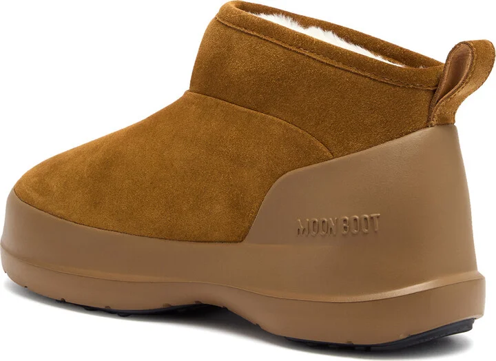 Moon Boot Luna Low-suede Ankle Boots Tan/brown UK6 - Image 2