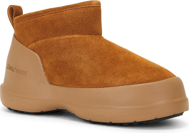 MOON BOOT Luna Low Suede Boot in Brown - Image 2