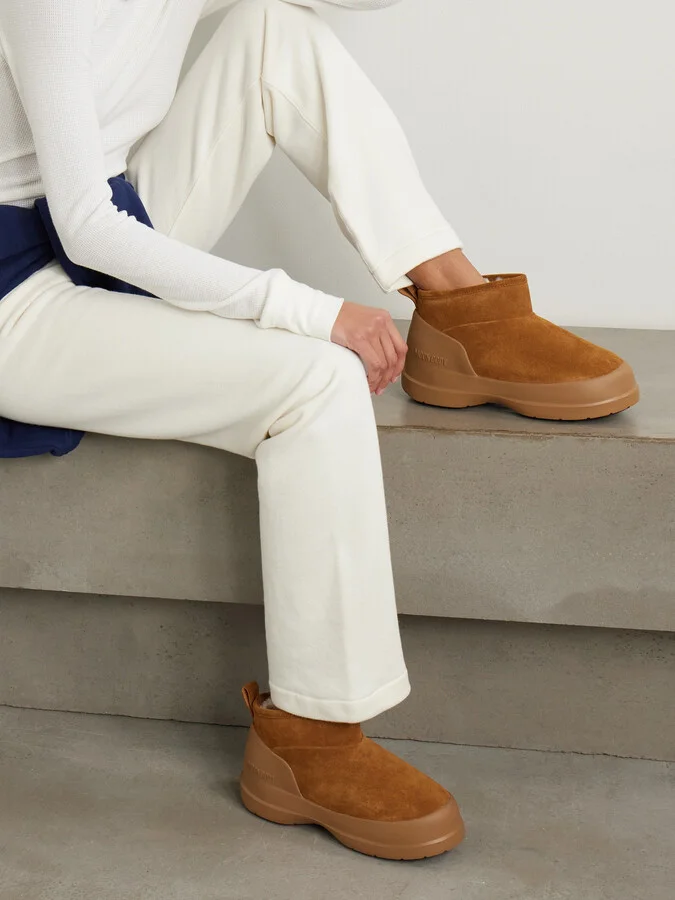 Moon Boot - Luna Low Suede Boots - Brown - Image 2