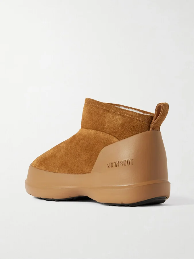 Moon Boot - Luna Low Suede Boots - Brown - Image 3