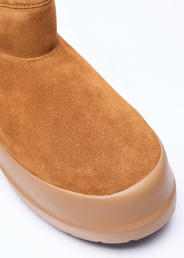 Moon Boot Luna Low Suede Boots - Woman Boots Brown Eu - 40 - Image 2