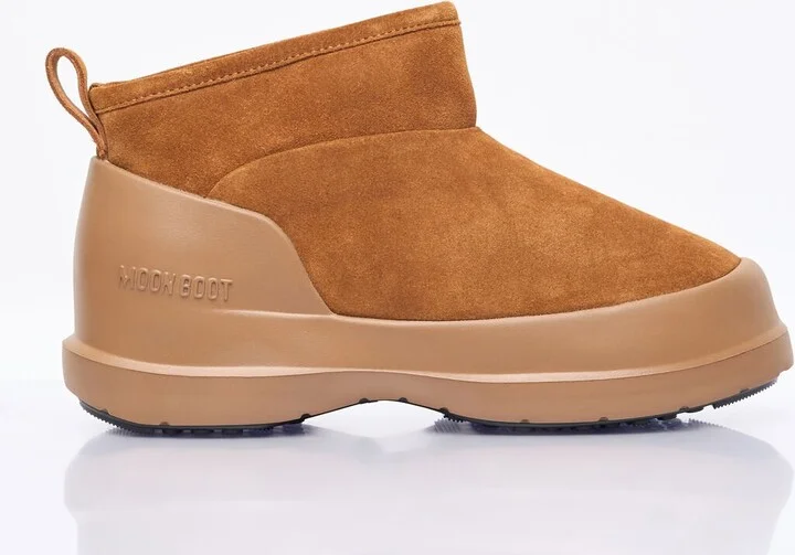 Moon Boot Luna Low Suede Boots - Woman Boots Brown Eu - 40