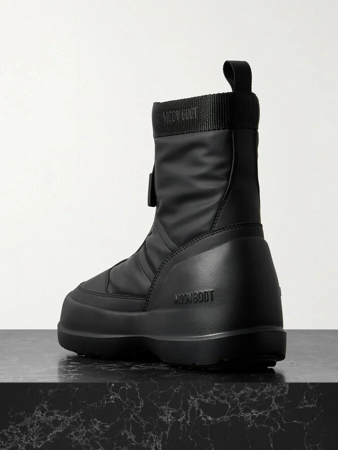 Moon Boot - Luna Shell Snow Boots - Black - Image 3
