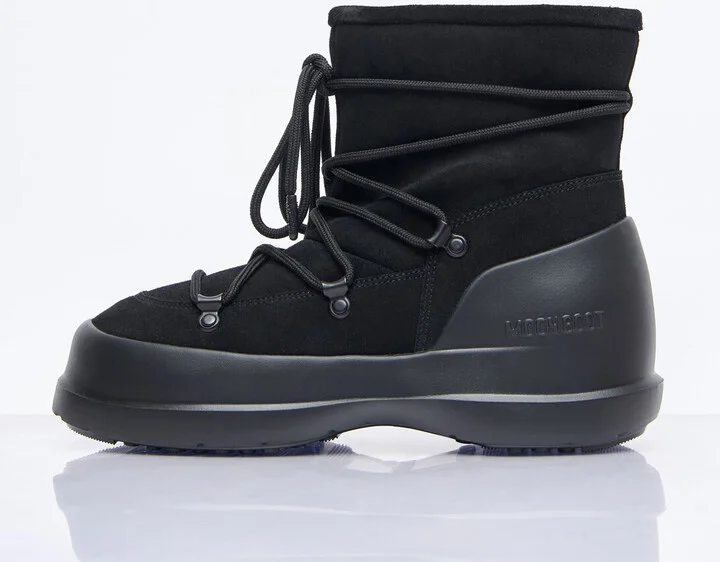 Moon Boot Luna Suede Boots - Woman Boots Black Eu - 36 - Image 4