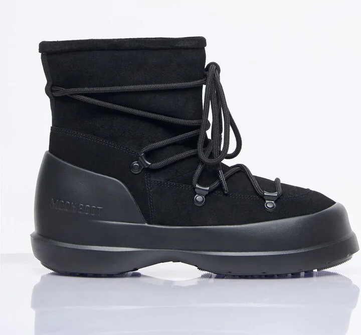Moon Boot Luna Suede Boots - Woman Boots Black Eu - 36