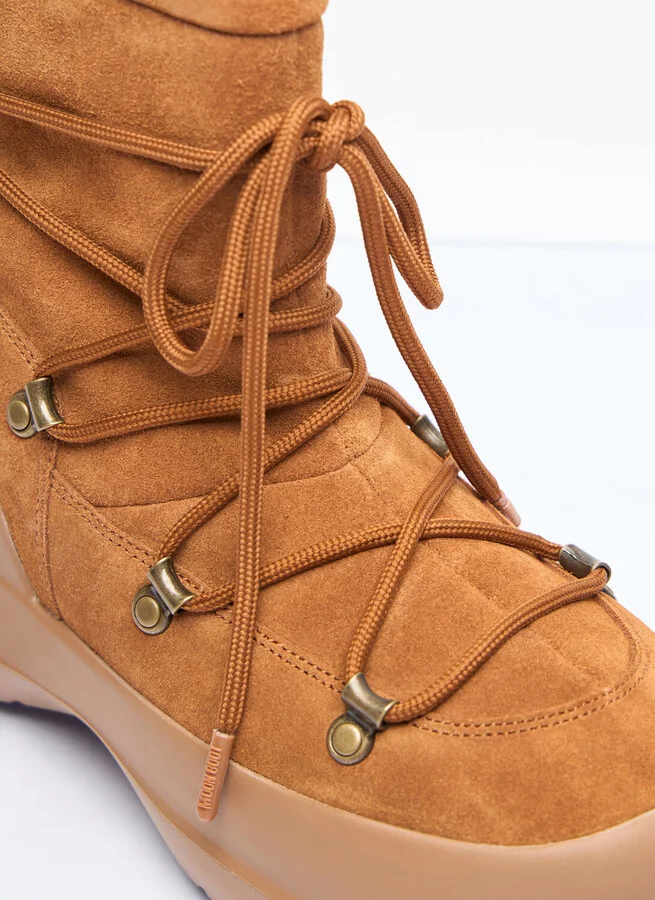 Moon Boot Luna Suede Boots - Woman Boots Brown Eu - 38 - Image 2