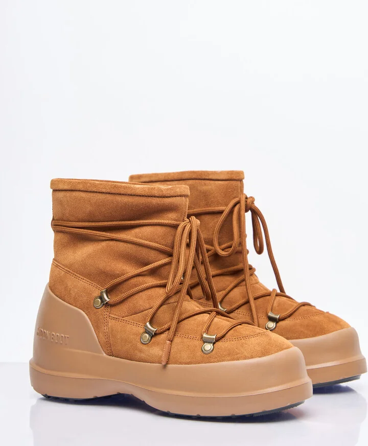 Moon Boot Luna Suede Boots - Woman Boots Brown Eu - 38 - Image 3