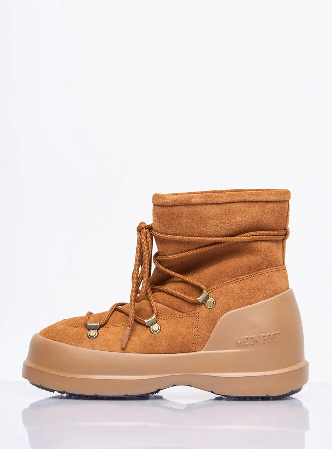 Moon Boot Luna Suede Boots - Woman Boots Brown Eu - 38 - Image 4