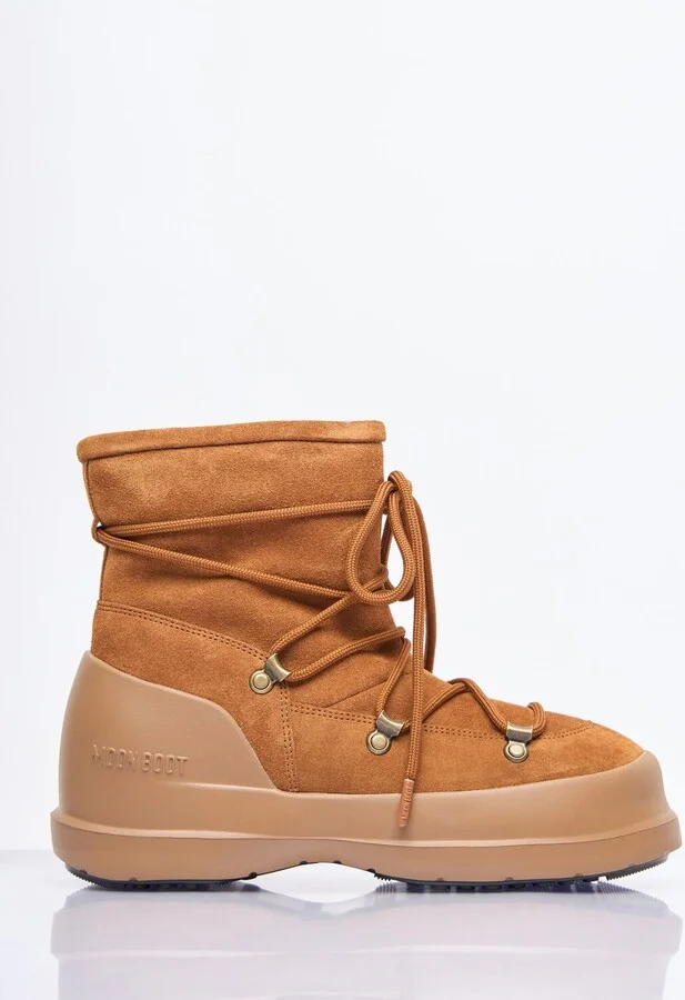 Moon Boot Luna Suede Boots - Woman Boots Brown Eu - 38