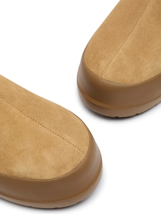 Moon Boot Luna Suede Chelsea Boots Beige UK8 - Image 3