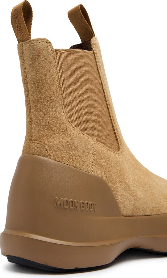 Moon Boot Luna Suede Chelsea Boots Beige UK8 - Image 4