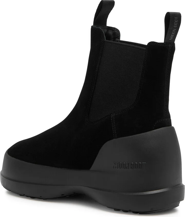 Moon Boot Luna Suede Chelsea Boots Beige UK8 - Image 6