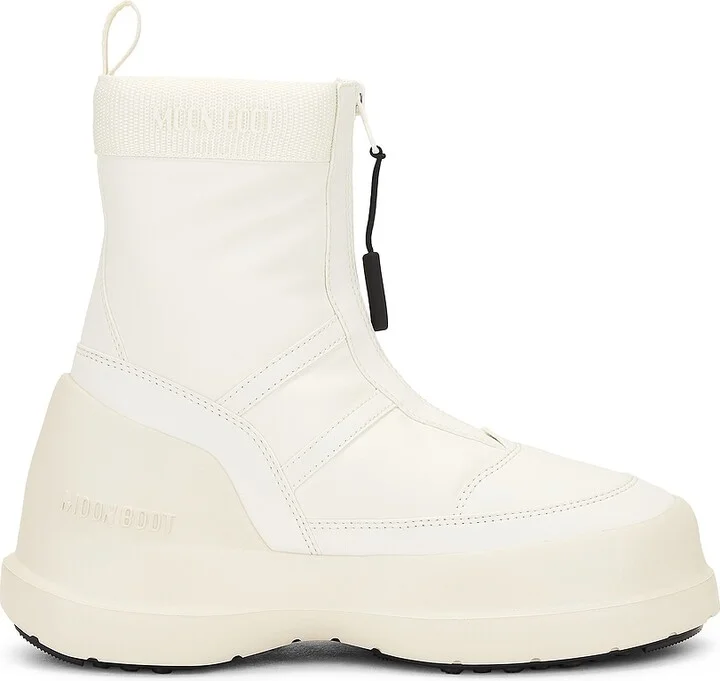 MOON BOOT Luna Zip Boot in Cream