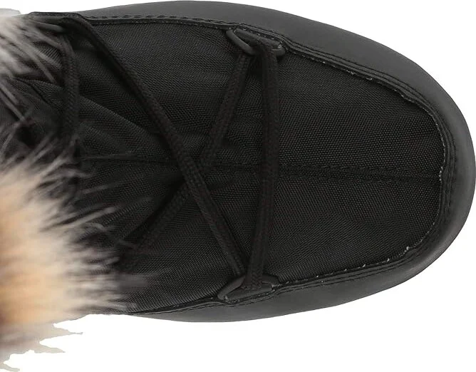 MOON BOOT Moon Boot(r) Monaco WP 2 Women's Boots Black : EU 36 (US Women's 5.5) B - Medium, Canvas/Textile - Image 3
