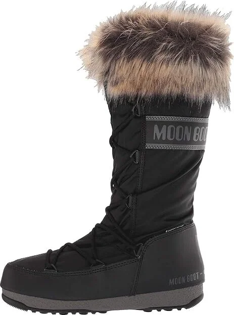 MOON BOOT Moon Boot(r) Monaco WP 2 Women's Boots Black : EU 36 (US Women's 5.5) B - Medium, Canvas/Textile - Image 7