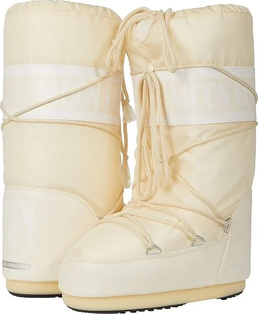 MOON BOOT Moon Boot(r) Nylon Cold Weather Boots Cream : EU 45-47 (US Men's 11.5-13 - Women's 12.5-14) Medium