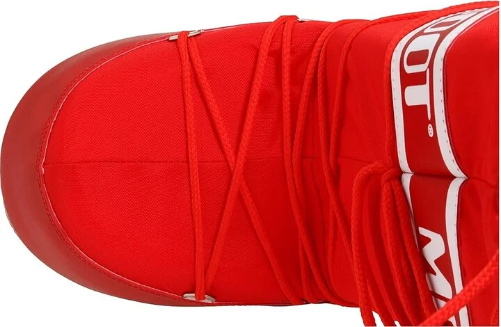 MOON BOOT Moon Boot(r) Nylon Cold Weather Boots Red : EU 35-38 (US Men's 3.5-6 - US Women's 4.5-7) Medium - Image 3