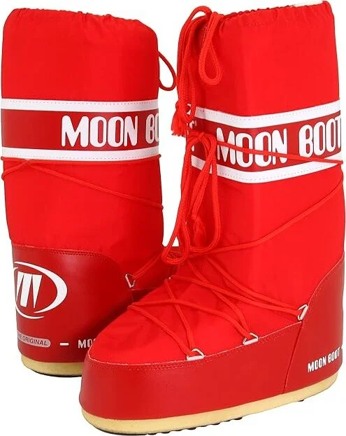 MOON BOOT Moon Boot(r) Nylon Cold Weather Boots Red : EU 35-38 (US Men's 3.5-6 - US Women's 4.5-7) Medium