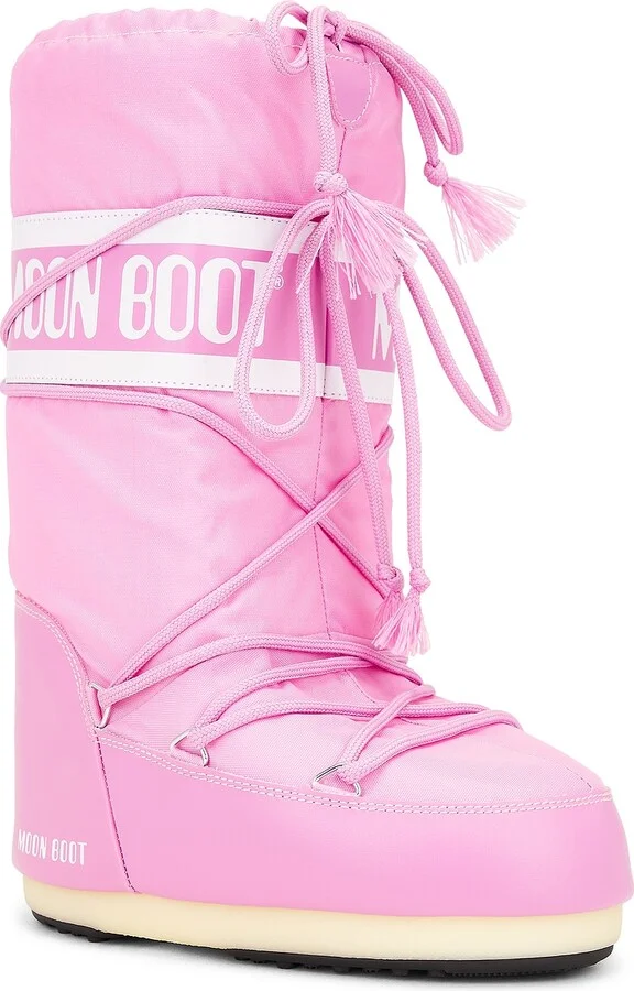 MOON BOOT Nylon Boot in Pink - Image 2