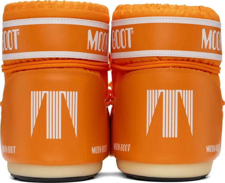 Moon Boot Orange Icon Low Nylon Boots - Image 2