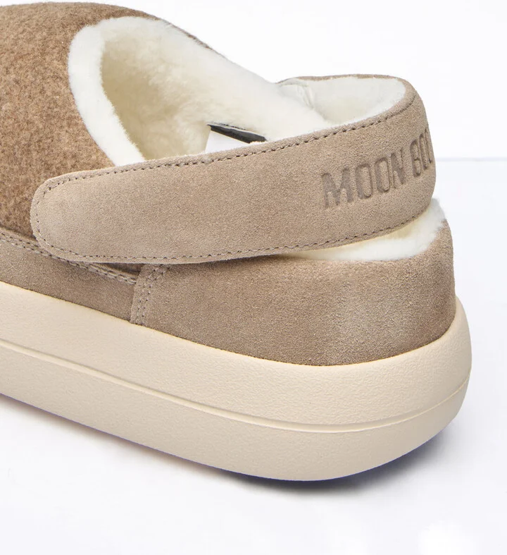 Moon Boot Park Clog Felt Mules - Woman Slip Ons Black Eu - 37 - Image 6