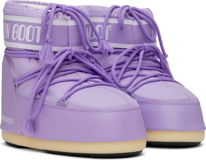 Moon Boot Purple Icon Low Nylon Boots - Image 4